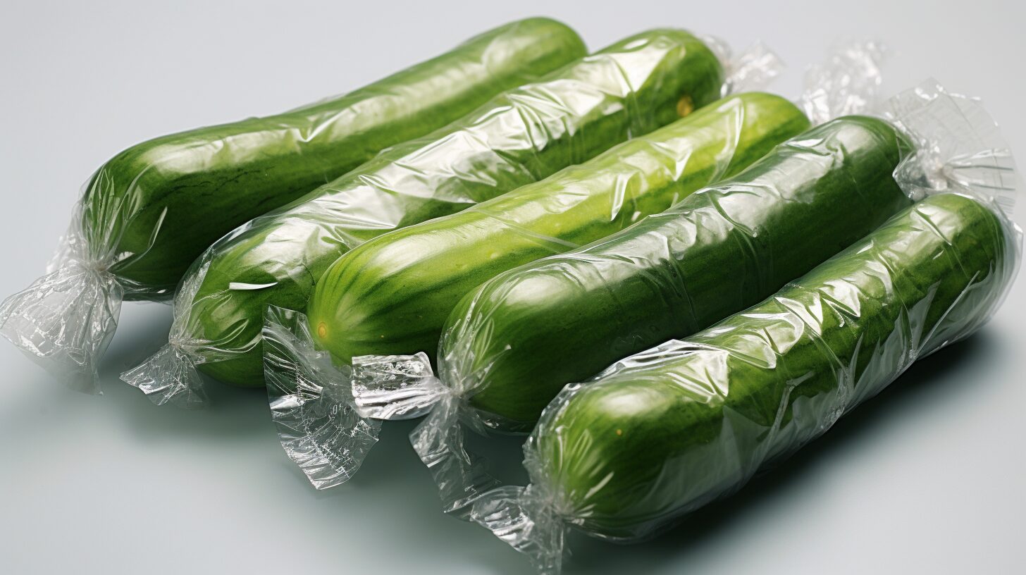 petercha_10_cucumbers_wrapped_in_plastic_foil_each_separately.__aa56ff33-7911-46b6-a399-c554f9cd46f5 petercha_10_cucumbers_wrapped_in_plastic_foil_each_separately.__aa56ff33-7911-46b6-a399-c554f9cd46f5